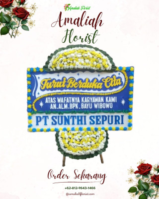 Papan Bunga Duka di Budi Mulya