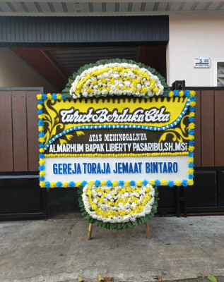 Papan Bunga Duka di Budi Mulya